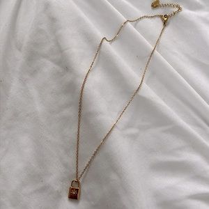 vintage lock necklace